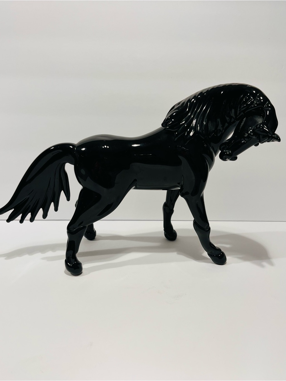 Vintage Murano Art Glass Horse Sculpture by Giovanni Dalla.